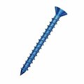 Tapcon 1/4-inch x 1-1/4-inch Climaseal Blue Flat Head Phillips Concrete Screw Anchors w/Drill Bit, 100PK 3310